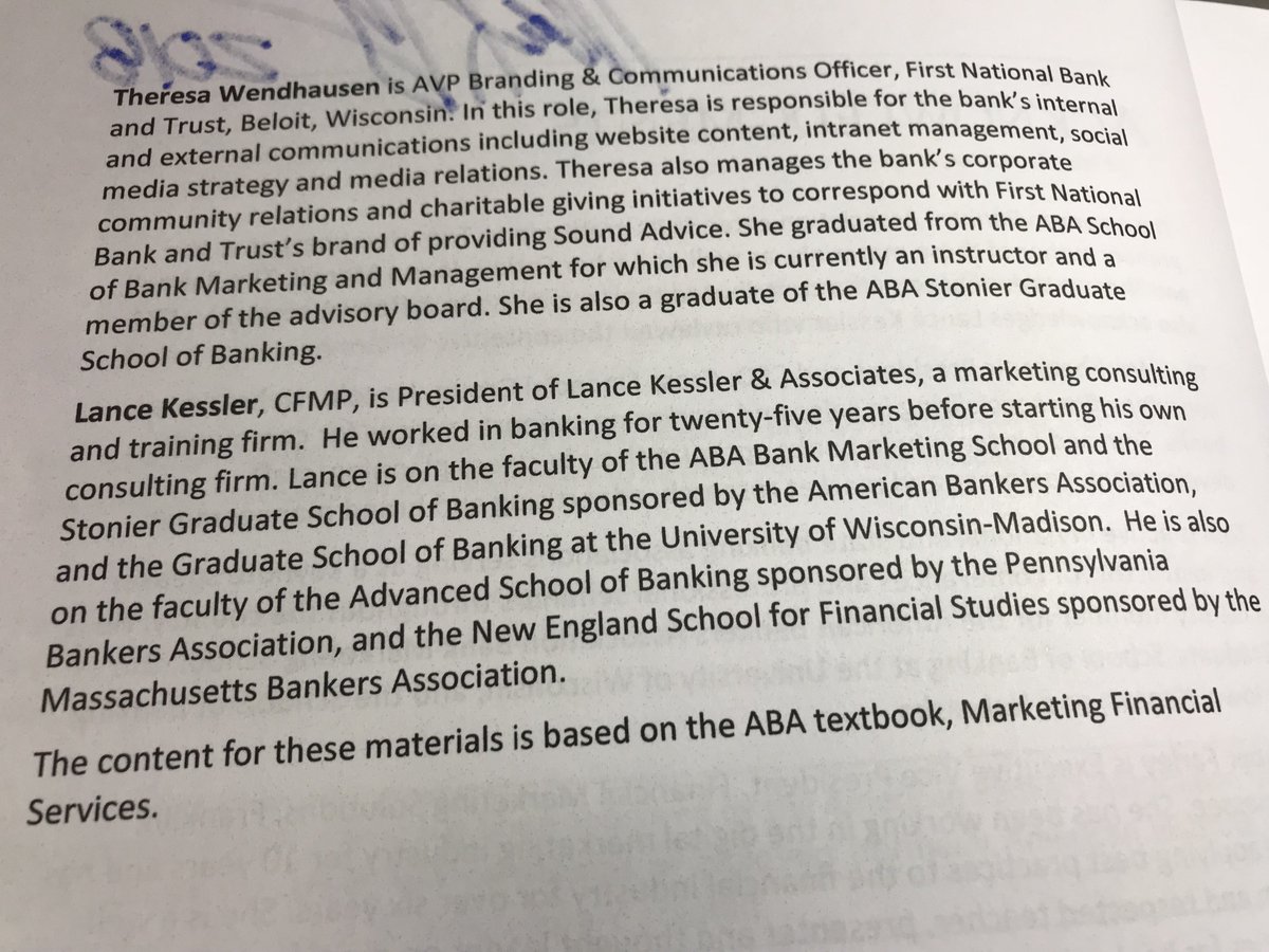 crossfin's tweet photo. What a great resource for #bankers, thanks to @ABABankers &amp; @ABABankMktg for the opportunity to be involved and a big thanks to all of those who contributed! #MarketingFinancialServices #8thEdition #AmericasBanks #ABABankMktg #Banking #BankMarketing #Marketing📘📖 https://t.co/cuvI4bXoWx