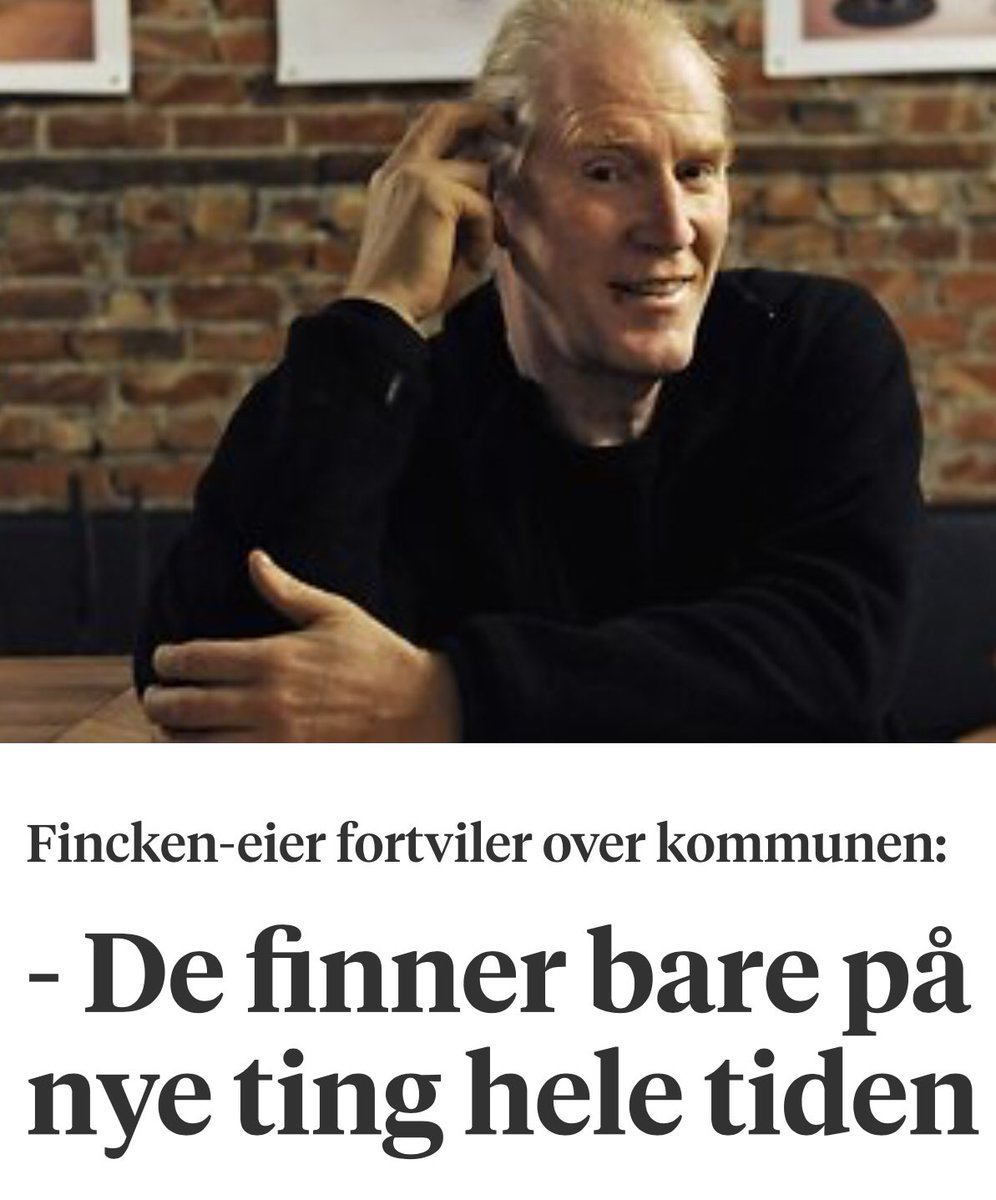 HWarloe's tweet photo. BARE EN ting å si hvis #fincken må stenge dørene pga Bergen kommunes regelverk: SKANDALE! https://t.co/EWnoOEesXY