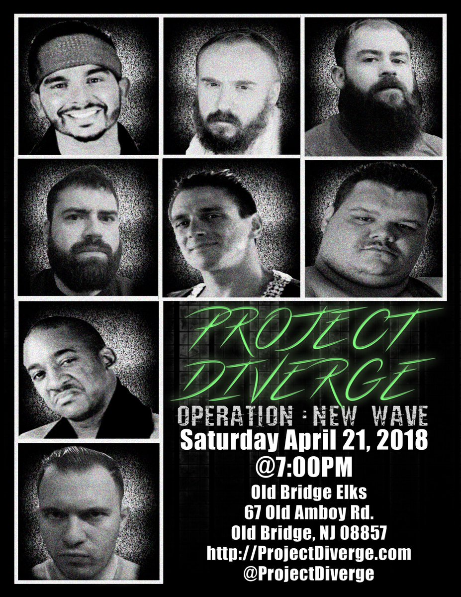 ProjectDiverge's tweet photo. https://t.co/o8V40ul2Fi

@ProjectDiverge TICKETS ARE ON SALE NOW!
Operation New Wave 4.21.18 - Old Bridge Elks - Old Bridge, NJ

#DIVERGE https://t.co/4PNx9FWROh