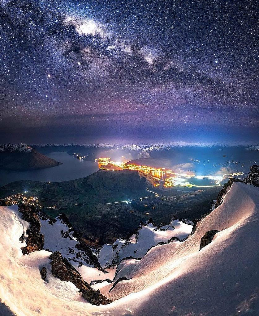 Night skies over Queenstown, New Zealand