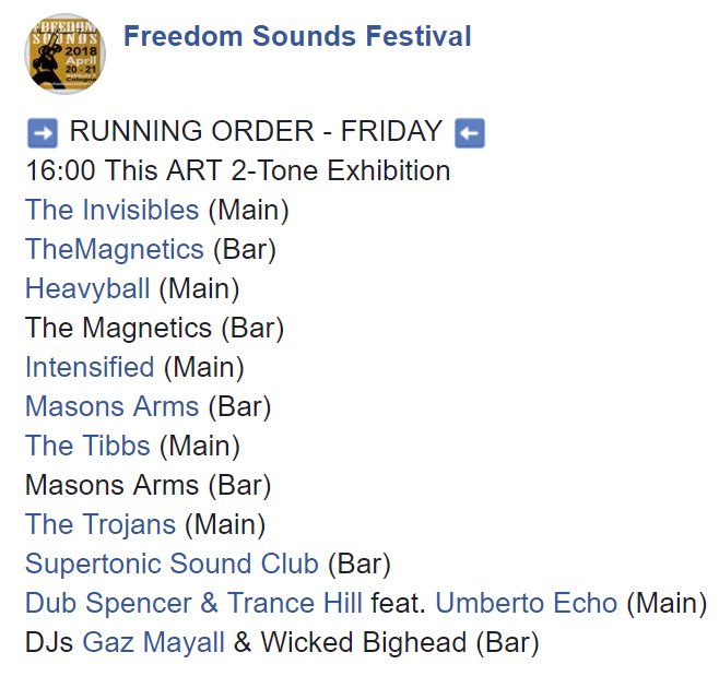 FreedomSounds's tweet photo. THREE WEEKS TO GO...!!! #FSFest2018 

#soul #dub #reggae #rocksteady #ska #mustsee #musthear https://t.co/A0JV1YN9Z6