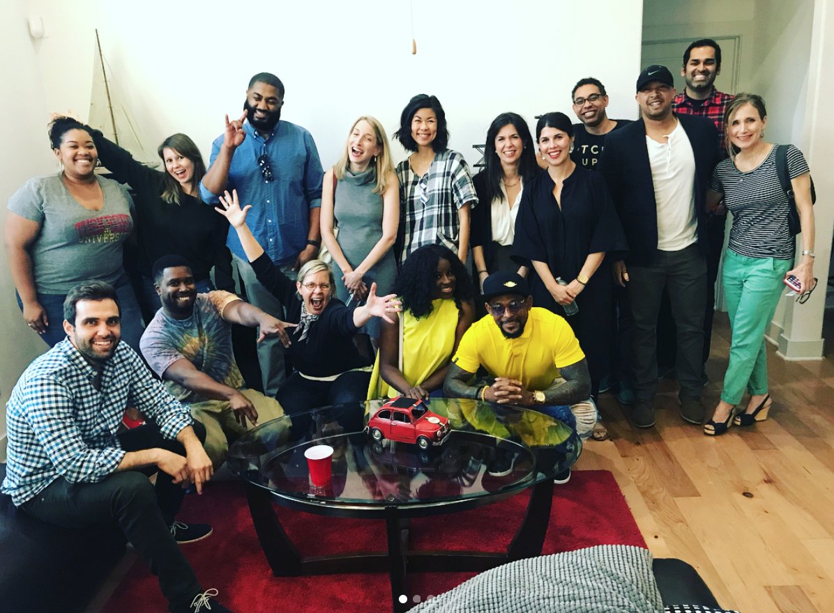 First of many family gatherings with the newest cohort + alumni! T minus 3 days until our 4th program begins!! 🎉 Thanks to <a href="/coderslink/">CodersLink Talent</a> for hosting!