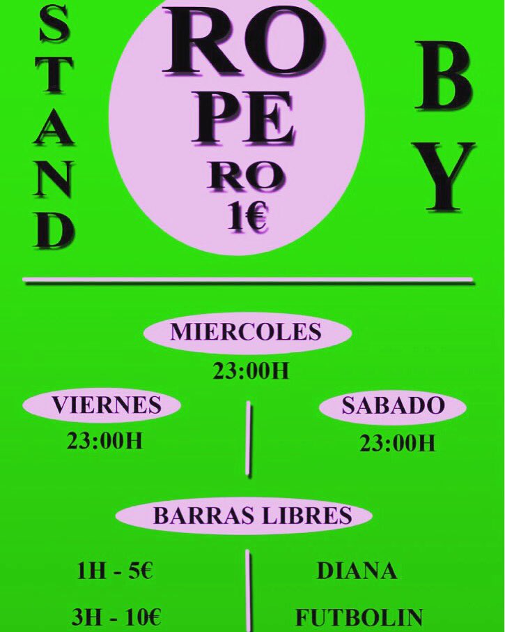 STANDBY_disco's tweet photo. Esta noche? Un poquito de Stand By! https://t.co/5dJjpdqcEy