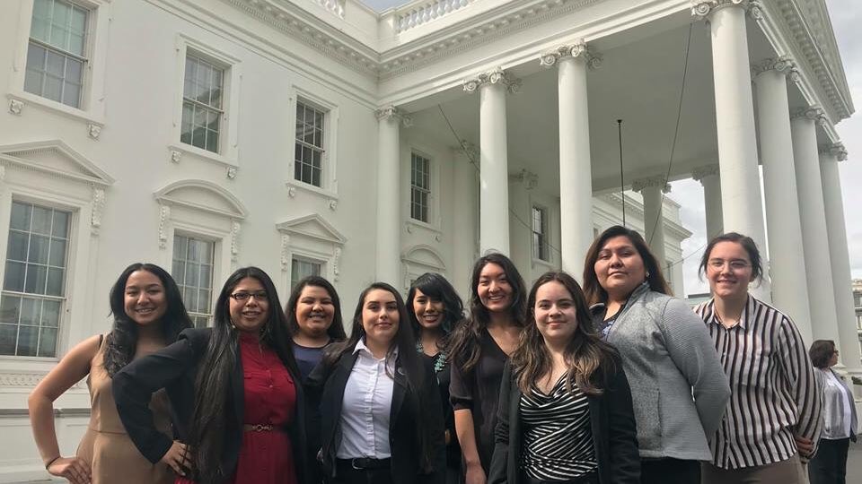 Great day to continue the tradition of our program visiting the White House. These women are our future leaders. We are in good hands. #NativeYouth #IndigenousRising #IndigenousWomenRise