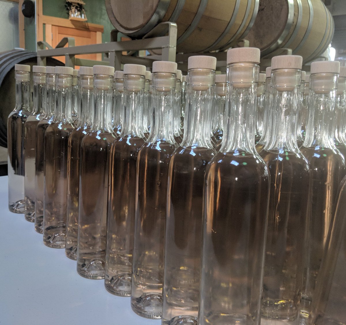 Bottling Red Wine Barrel-aged Sake to be released on April 8th. Come join us for the release party. See sequoiasake.com/events/ for detail.