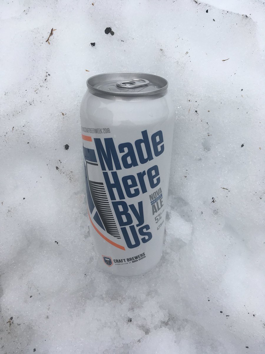 Out with the snow and in with the brew <a href="/NSCraftBrewers/">Nova Scotia's Craft Brewers</a> #MadeHereByUs  Looking forward to the full release of this     beer coming up on April 2