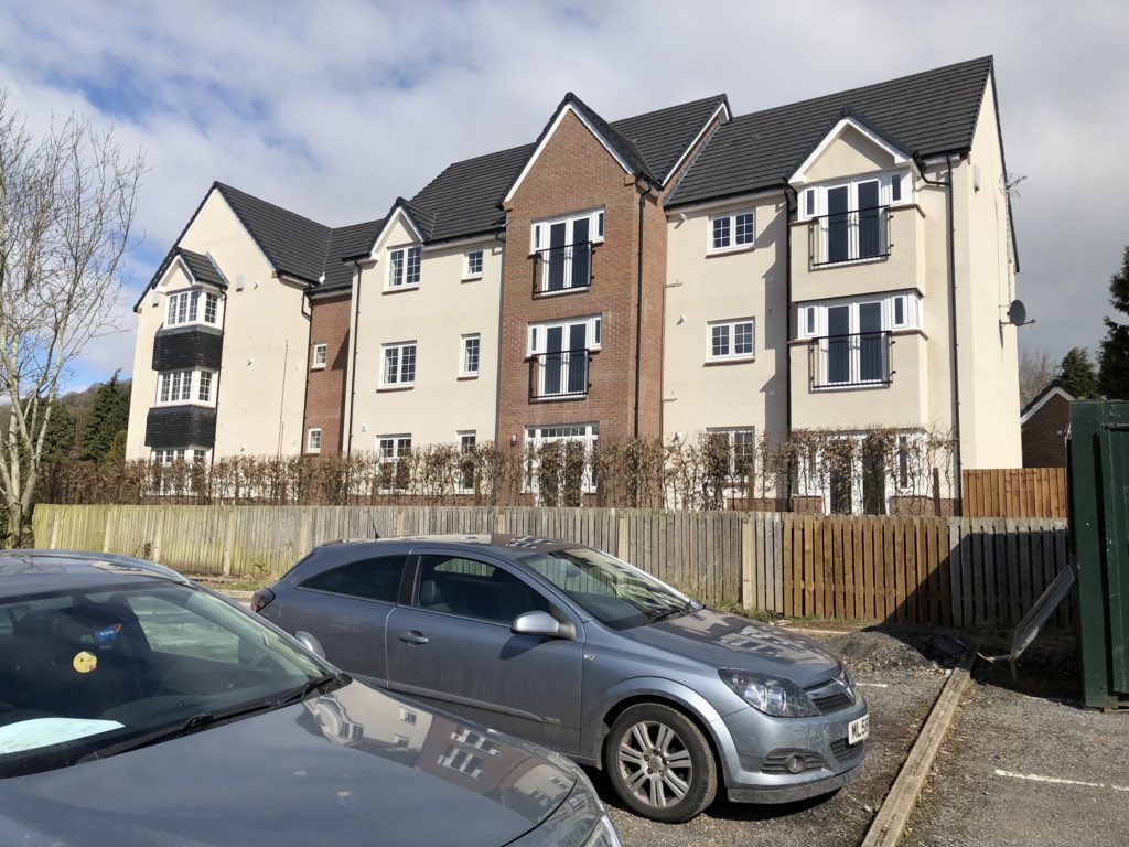 23 apartments all complete at Abergavenny. Some more much needed social housing units.