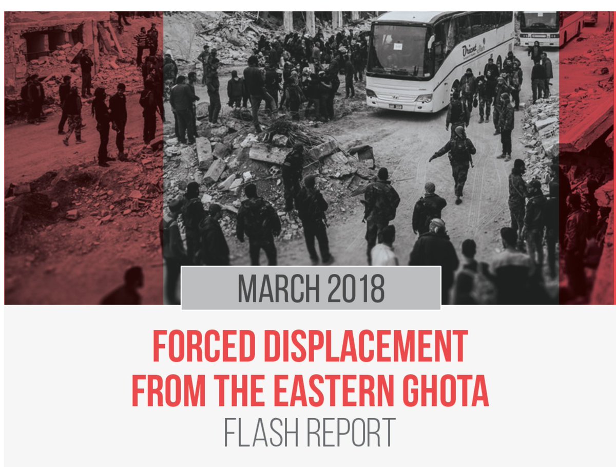 SyriaInstitute's tweet image. Forced Displacement from Eastern Ghouta: Flash Report from @ACUSyria
 bit.ly/2E76KV0