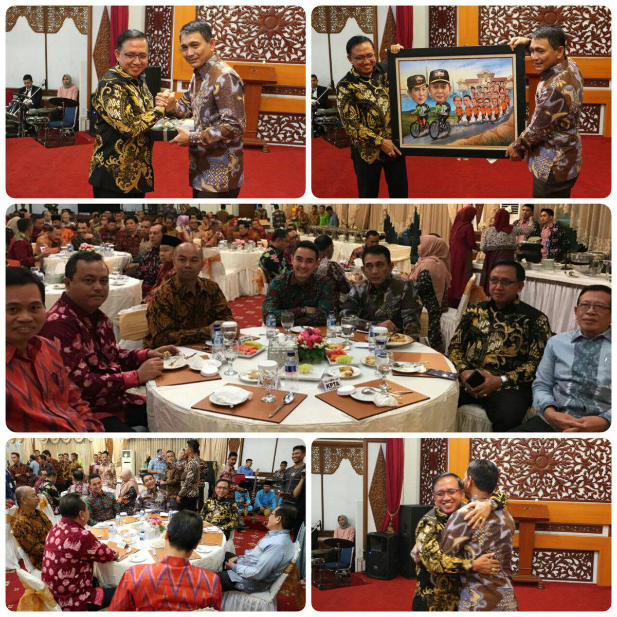 polda_jambi's tweet photo. Kapolda Jambi Brigjen Pol Drs Muchlis AS MH Hadiri Malam Pisah Sambut Danrem 042/GAPU bertempat di Rumah Dinas Gubernur Jambi, Jum'at (30/3/18)
#sinergitaspolri-tni
#thebestpol #tnipolrikece #poldajambi
#korem042gapu #poldajambi
#kapoldajambi # https://t.co/klNtL5rjpx