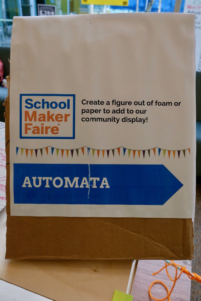 aVndrwrff's tweet photo. Check out the @creativity_lab #SchoolMakerFaire, today! Build an #automata with our students. #makered @LCPSOakland @MakerEdOrg @make https://t.co/H3Jm8Yz0aX https://t.co/tFVxJRRYKS