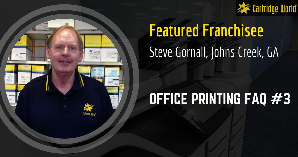 #Maintenance & support are a top concern for business customers. Experienced Cartridge World #franchisee Steve Gornall @gornall1 addresses these common concerns - learn how we support our businesses customers with #officeprinting cartridgeworld.com/top-5-frequent…