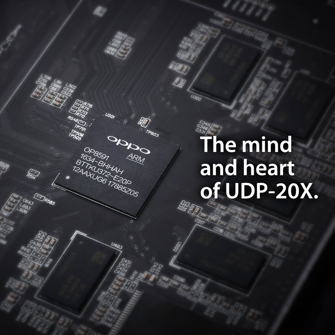 All the best features a disc player could have mean nothing without a powerful processor. That's why the quad-core OP8591 in every UDP-203 &amp; 205 offers the most advanced image decoding &amp; processing technology available for 4K video. 
Where the heart beats: ow.ly/Xi6N30j7OhM