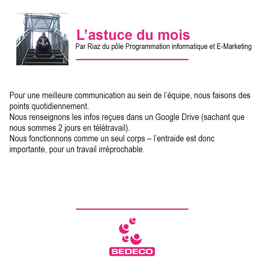 SEDECOLtee's tweet image. Communiquer avec ses #collègues au bureau n’a jamais été aussi facile ! Petit conseil du pôle #ProgrammationInformatique et #EMarketing ! #Sedeco