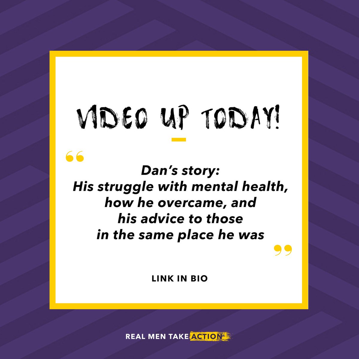 realmenact's tweet photo. We have so many inspiring stories lined up for you - starting with Dan Seamarks telling us his story - available on our blog TODAY #realmentakeaction https://t.co/gUKUp1CGnm