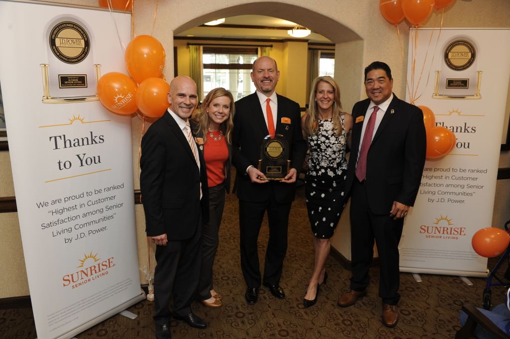 JDPower's tweet photo. We recently presented @SunriseSrLiving a #JDPowerAward for ranking highest in customer satisfaction among senior living communities! Congratulations! https://t.co/wlS84RnyM2