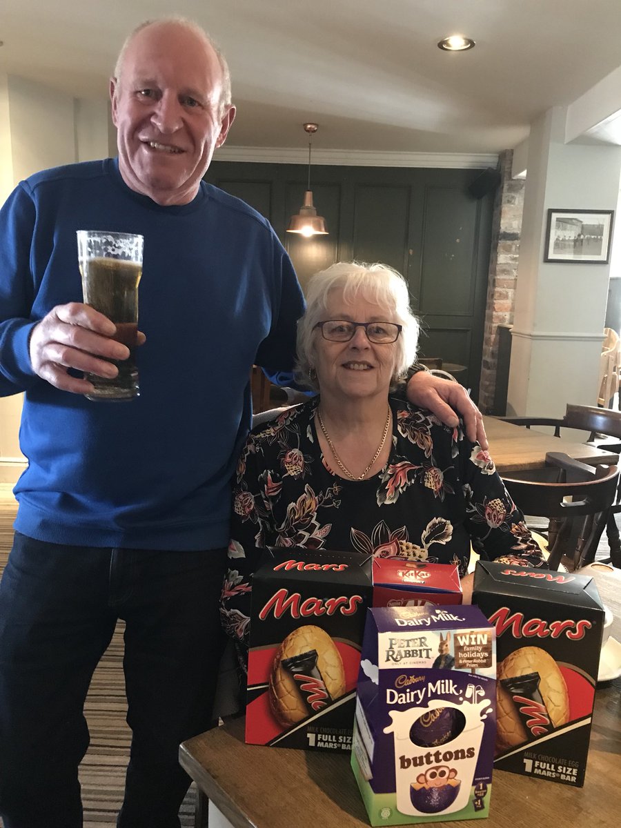 When your lovely regulars, Anthony and Christine, bring in Easter eggs for Team Maytree <a href="/StaplesClaire/">claire staples</a> <a href="/Vicki01Thornton/">Vicki Thornton</a> <a href="/patroclus82/">Robbie Chaplin</a>