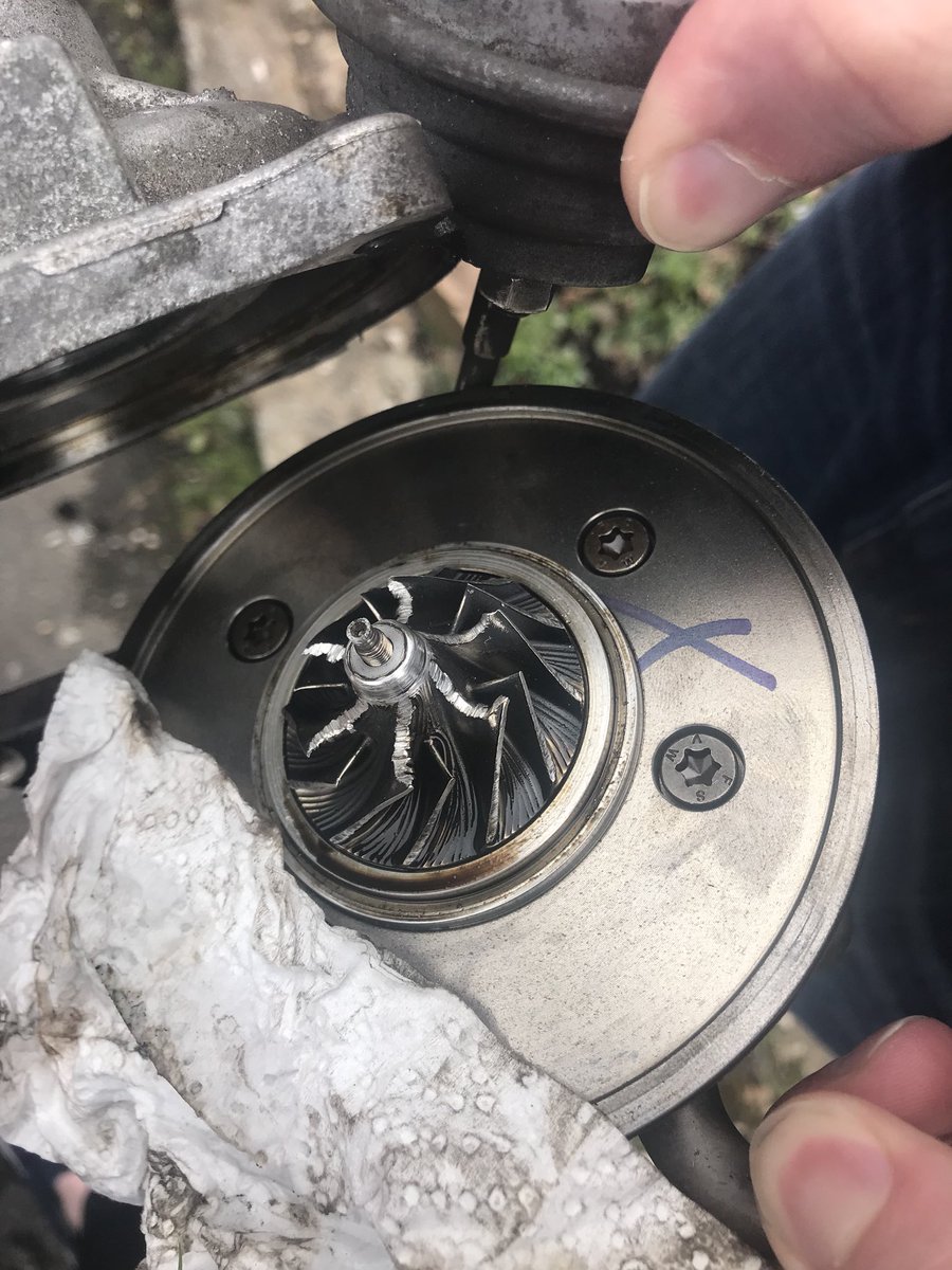 EmmaWoolnough's tweet image. You know your car is knackered when this is your turbo 😩#mechanicalproblems #turbo