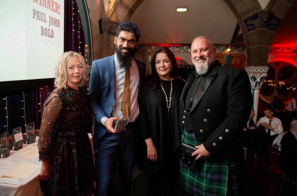 And the award for the Best Overseas whisky at the <a href="/OranMorGlasgow/">Òran Mór</a> Whisky Awards 2018 goes to — <a href="/PaulJohnWhisky/">Paul John Whisky</a> #Bold #annualwhiskyawards #winningthemall #keepgoing