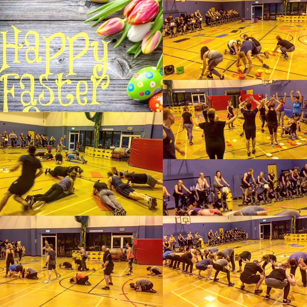 jozsu2's tweet photo. We had an amazing Happy Faster Spinsanity class on Tuesday night!! @YMCAEastSurrey Well done to everyone and thank you for a fantastic class!!! Happy Easter 🐣 🐰🐣 https://t.co/9kDcz4xsnH