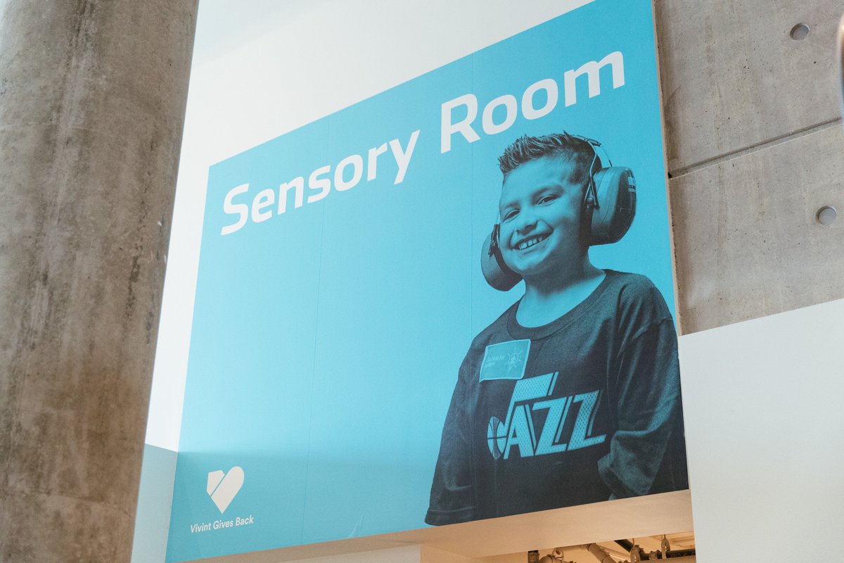 We had the privilege of opening a sensory room at @vivintarena with the help of Utah Jazz center Rudy Gobert! Now kids with autism and other sensory processing needs have a place to relax, breathe, and feel at home during an NBA game. #VivintGivesBack