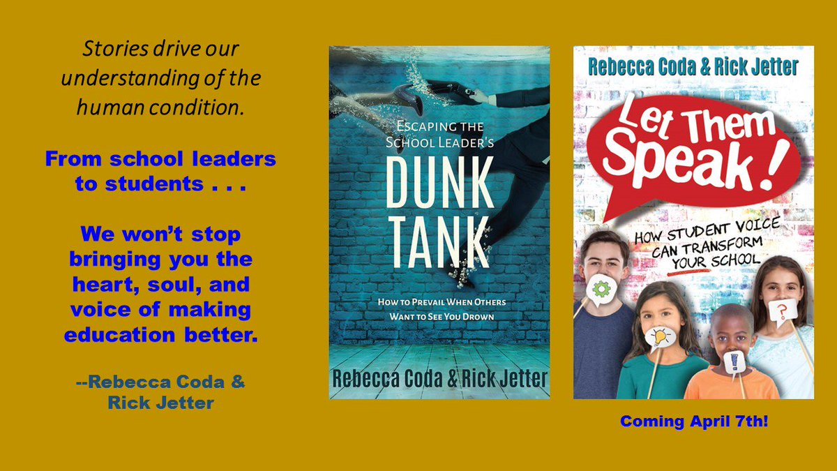 RickJetter's tweet photo. Stories celebrate . . . Stories regenerate . . . JOIN US on our NEWEST passion project! COMING April 7th! https://t.co/l7uZSe2rdR #letstudentsspeak #tlap #stuvoice #leadlap #memspachat #mnlead #mespachat #NYEDChat #kidsdeserveit https://t.co/5JPHnjFlc1