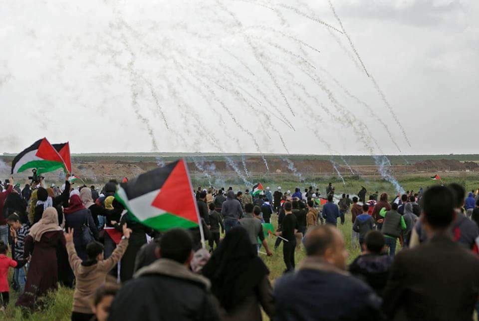 _Pourquoi's tweet photo. #Gaza: +1000 blessés et au moins 12 Palestiniens ont été tués aujourd'hui par des soldats israéliens à la frontière de la bande de Gaza durant le mouvement pacifique de la "Marche du retour".

Ils tirent sur des civils désarmés puis diront qu'ils se protègent de "terroristes" https://t.co/BEVPF9rrhx