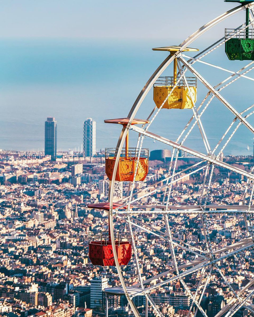inspbarcelona's tweet photo. Vistas desde el #Tibidabo #Barcelona 📷: ©zuckerandspice https://t.co/DsMIRK5Vx4