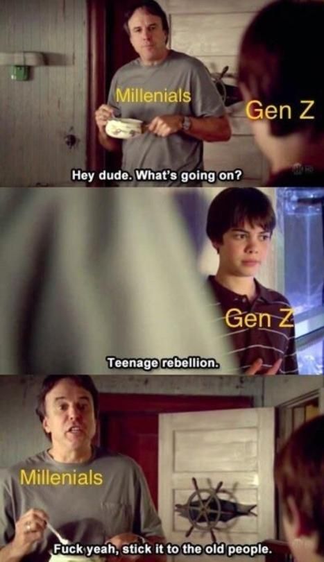JAGWBlog's tweet image. Gen Z actually learned a lot from us Millennials. Discover how we shaped them → buff.ly/2IM0gOU