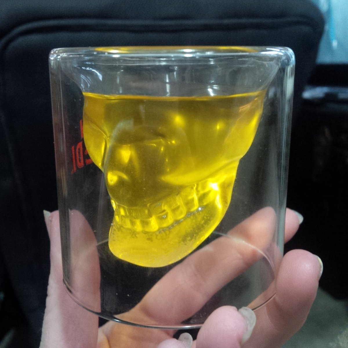 #goodfriday means I am drinking peach #moonshine  and not sewing anything for anyone! #skull #dayoff #nosewingtoday