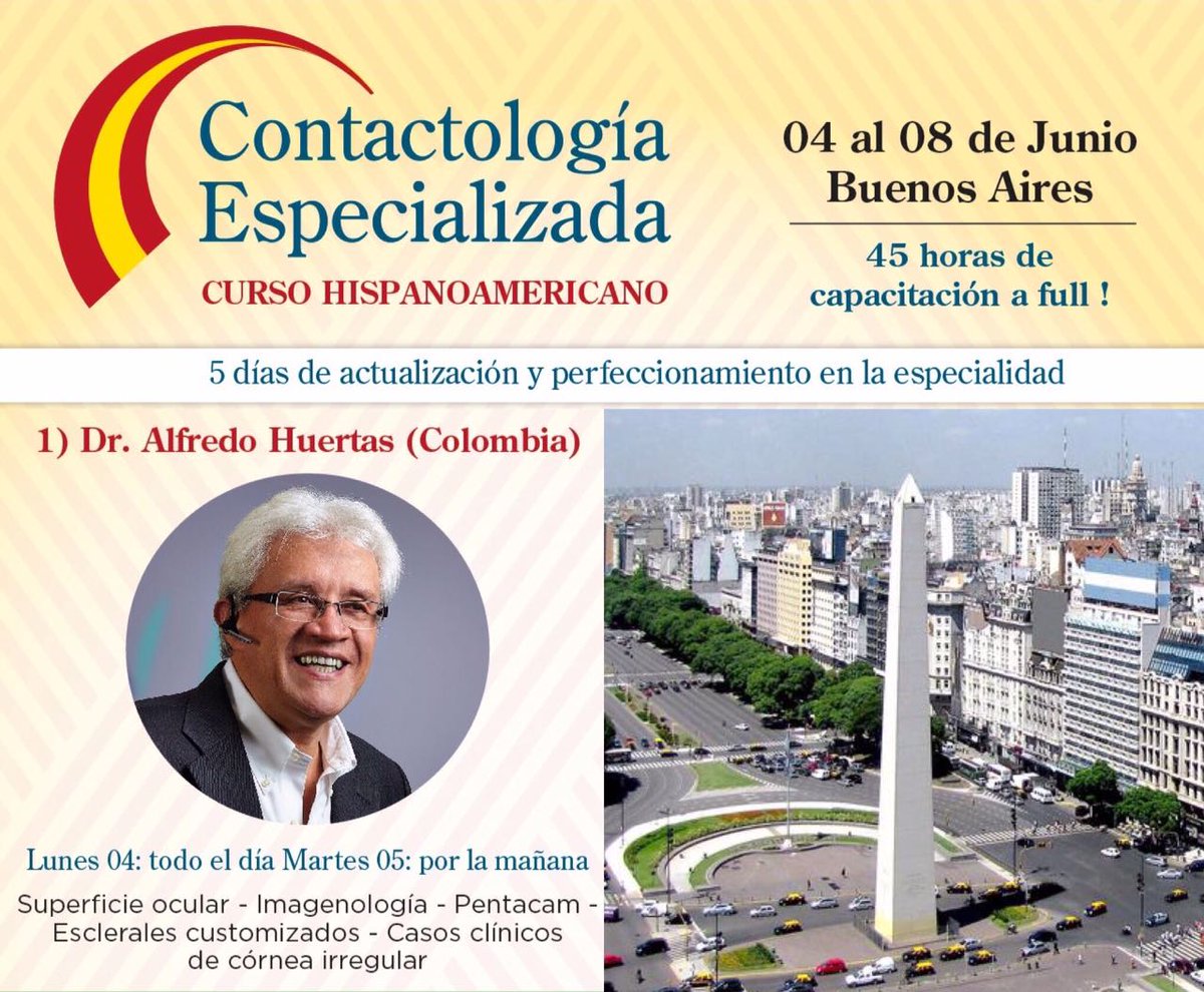 CEspecializada's tweet photo. Desde 2007, ahora serán 11 cursos de contactologia especializada. A el ritmo de de los avances de esta bella área de la contactologia. Este año: "clínica en contactologia especializada". https://t.co/d8yuW52M8E