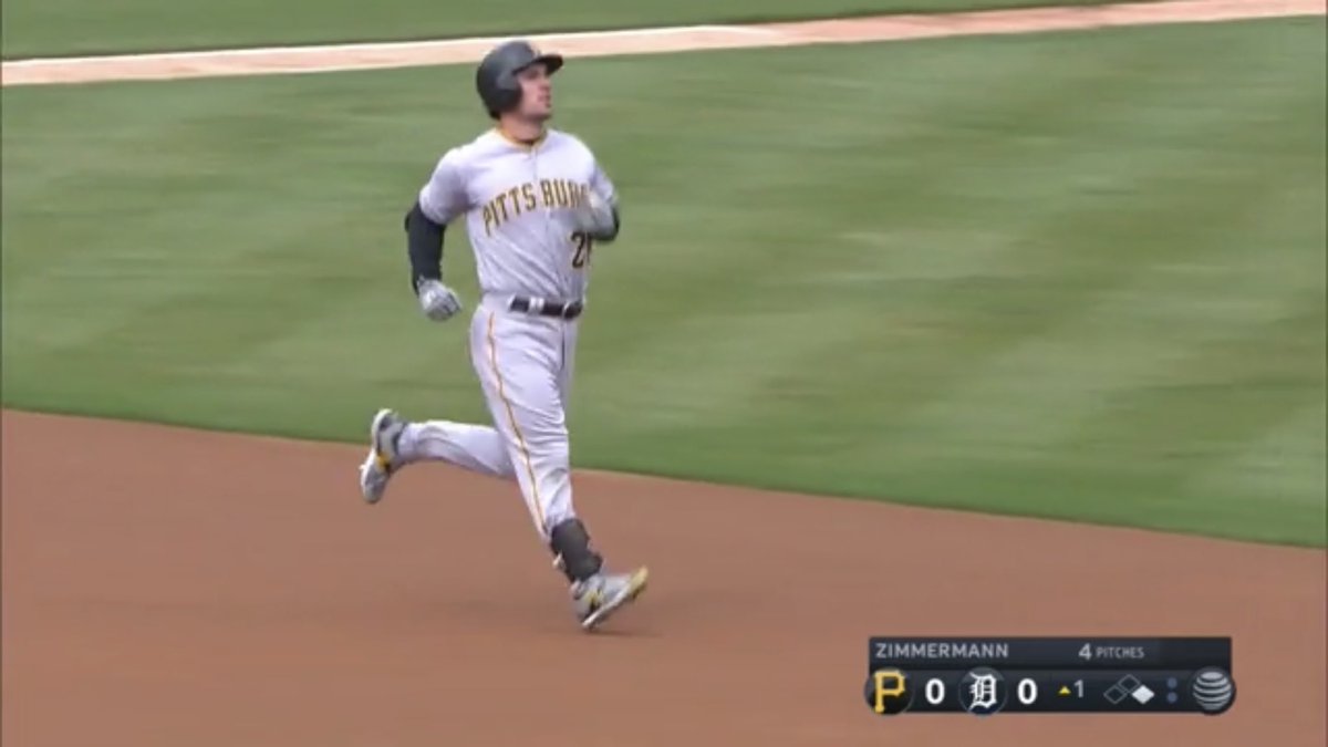 ocleadersports's tweet photo. Oconee County grad Adam Frazier leads off the season for Pittsburgh with a double #OpeningDay https://t.co/pLJpW0w4SF