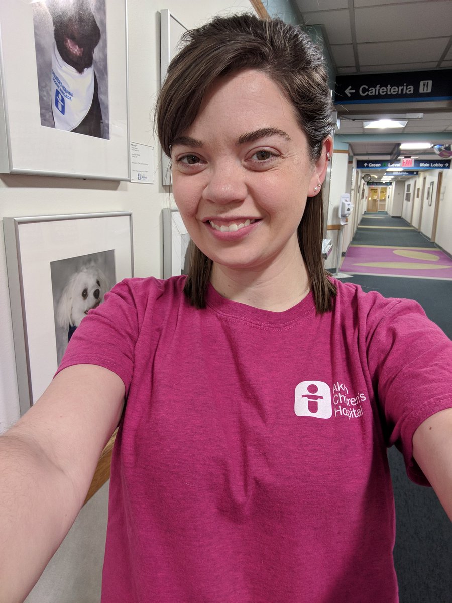 Repping @AkronChildrens on #330ShirtDay (obviously with the Doggie Brigade representing in the background) 😊 #330Day #whynotAkron