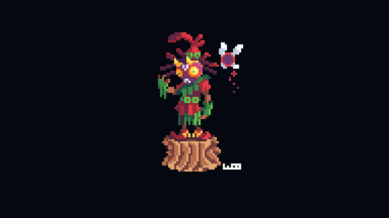 Well it had to be skull kid and his #mask for  #pixel_dailies

<a href="/Pixel_Dailies/">Pixel Dailies</a> <a href="/PyxelEdit/">PyxelEdit</a> #pixelart #gameart #Nintendo #FanArtFriday