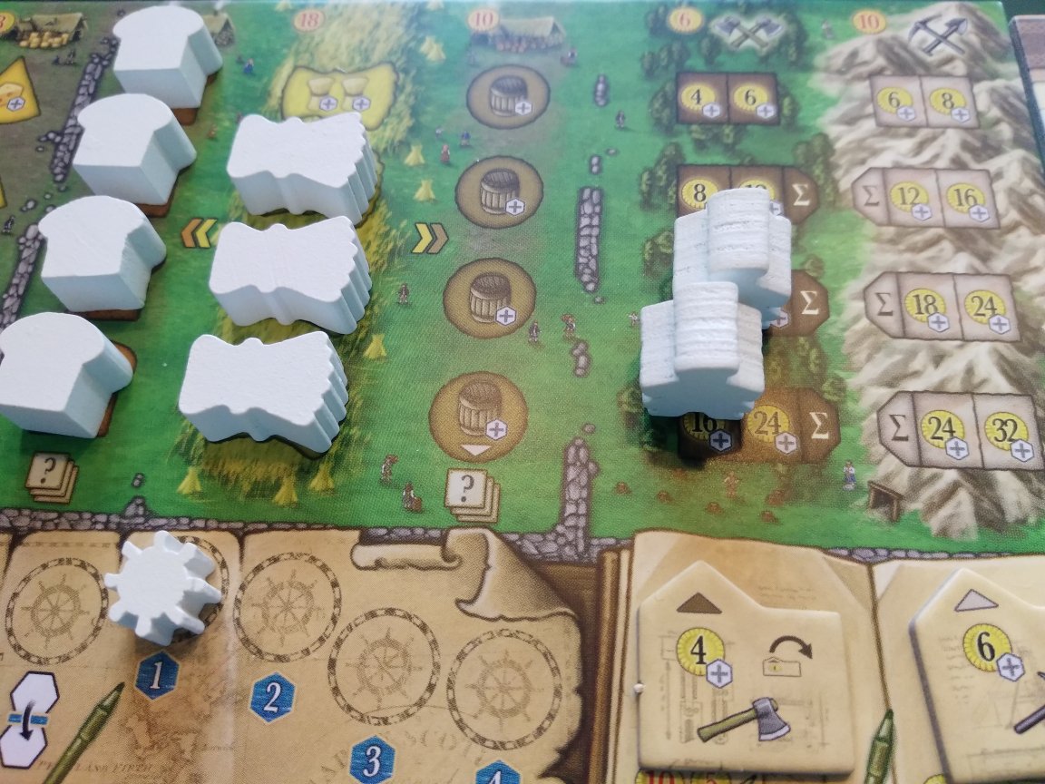 mottinator's tweet image. So how plays #clansofcaledonia? Well it mixes a lot of other games like #terramystica into one big pulp. But there is nothing innovative. I would join a game, but I don't think I will keep It for long. Maybe play a 2nd game and then probably trade/sell. Feels a bit overhyped.