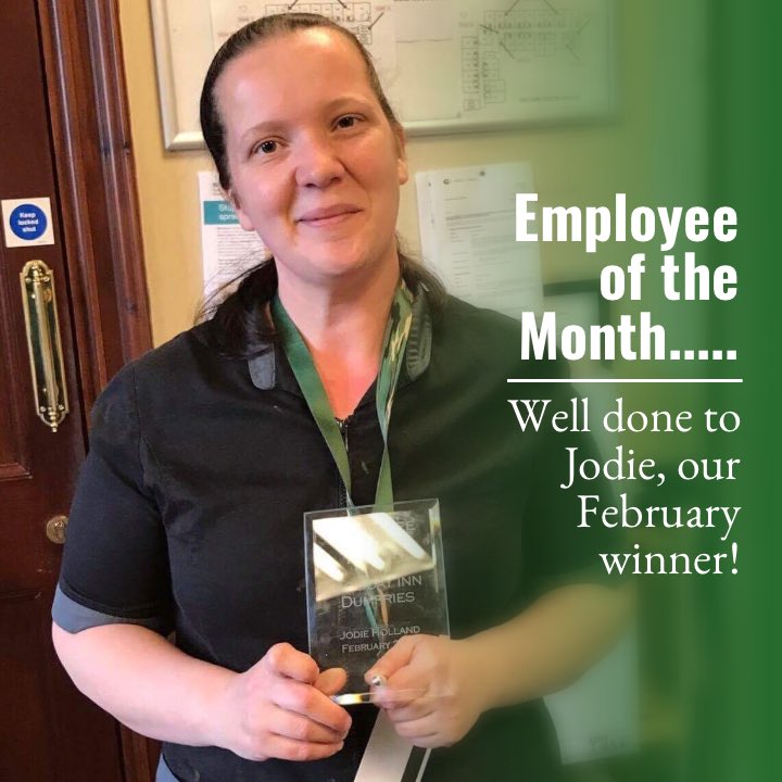 Better late than never, our awesome employee of the month for February was Jodie from our House Keeping team! #staffrewards