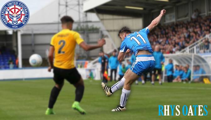 NL__Designs's tweet photo. NEW DESIGN | @OatesRhys of @Official_HUFC | Requested By Luke Boland on Instagram | (And yes. I do know that that isn't Hartlepool's official badge) 
#HartlepoolUnited #NonLeague #FootballDesigns #RhysOates #NonLeagueDesigns https://t.co/6ZR0hQwwau
