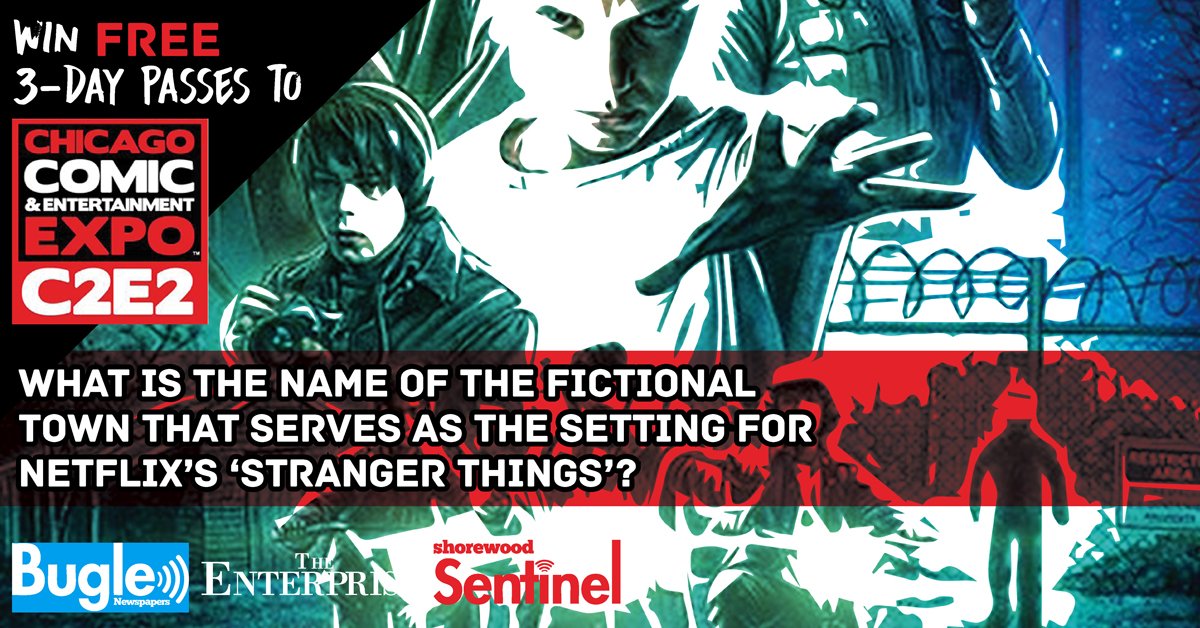 NilesILNews's tweet photo. OUR @C2E2 WEEKEND PASS GIVEAWAY IS LIVE!

Want to win #C2E2 weekend passes?

Now's your chance!

1) Follow this page 

2) Reply or retweet the correct answer to the question in the picture and you could win!

Good luck!

#c2e2giveaway #buglenewspapers https://t.co/HIjDsm75Nr