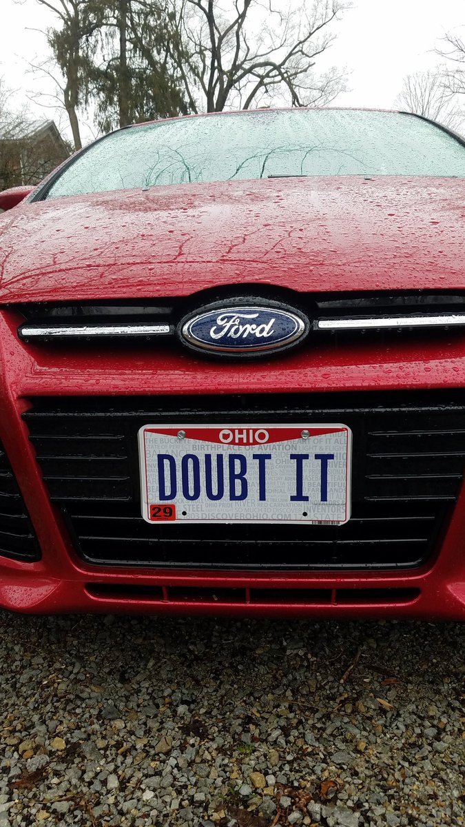 modernancientAB's tweet photo. My #Ohio vanity plates on my beautiful @Ford #FocusTitanium 2012 ❤😍 #DoubtIt https://t.co/VorwigJAPA