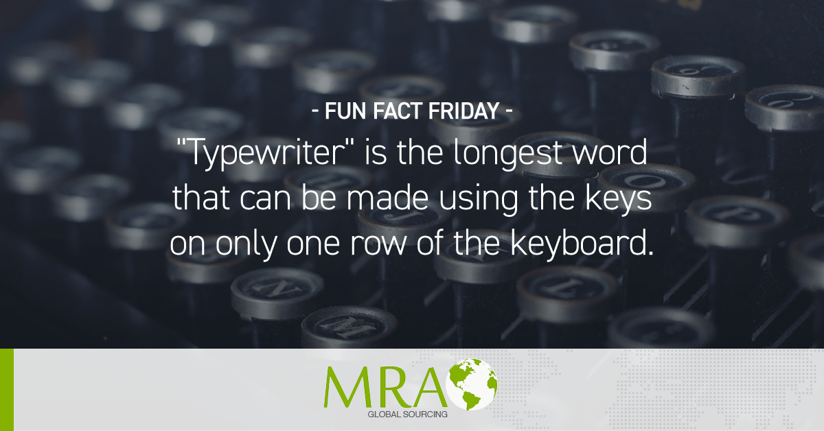 MRA_Global's tweet photo. It's finally Friday! Did you know this fun fact? https://t.co/09RSzLpaU8