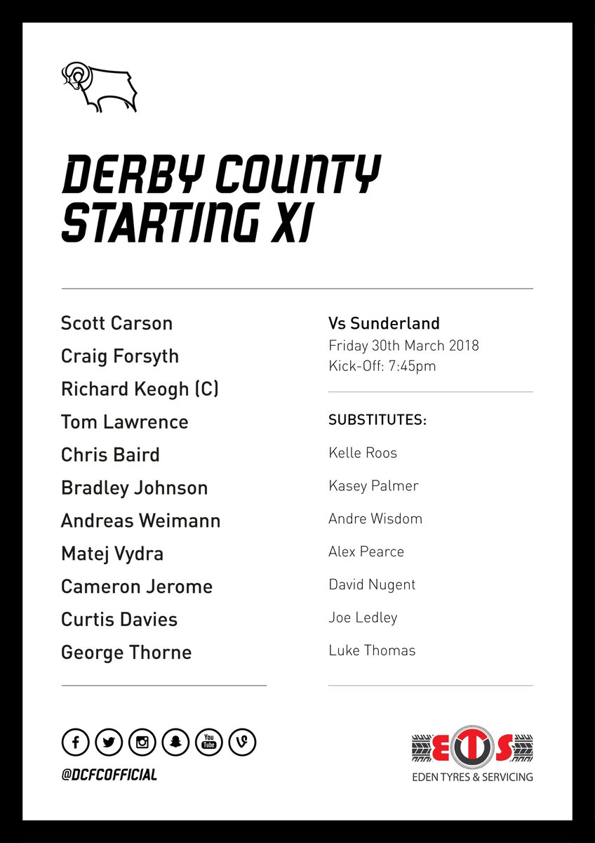 dcfcofficial's tweet photo. 🚨 TEAM NEWS INBOUND 🚨

Here's your #DCFC team to face @SunderlandAFC tonight, #dcfcfans! https://t.co/qkca9yJZI7