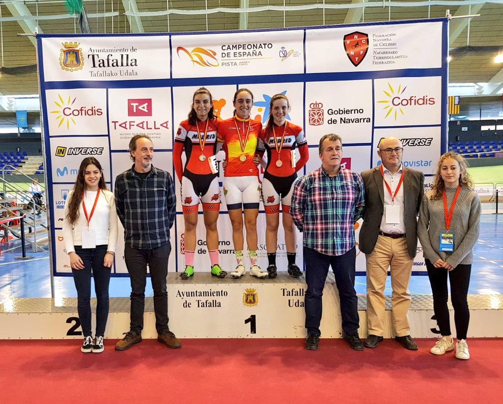#CEPistaTafalla18  |

Podium de la prueba de Scartch de las féminas cadete en #Tafalla😉👏