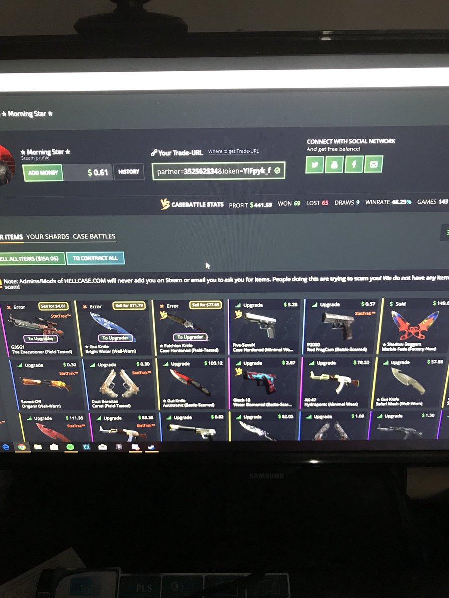team_n77's tweet photo. @hellcase @hellcase My best loot Thank you! https://t.co/C3kZ5m5553