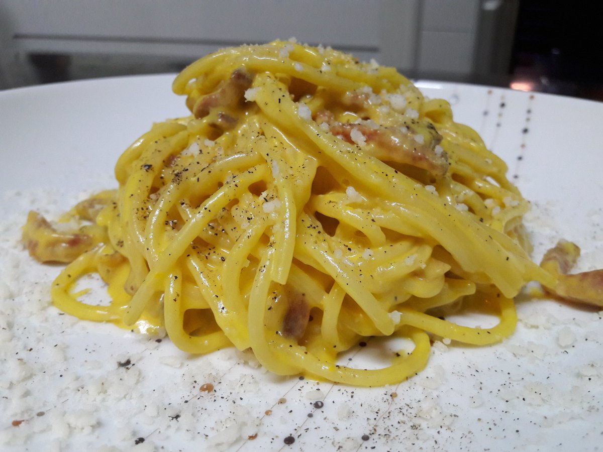 ChefDan00's tweet photo. CARBONARA #cuocorock #cucina #viaveneto #ricette #gusto #cuocorock https://t.co/CoFfPnBWYN