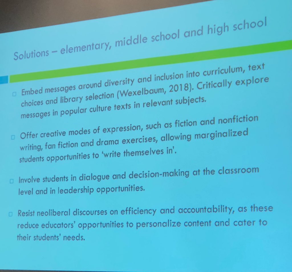 kallewesterling's tweet image. Things to do to make things better for young LGBTQ folks in educational settings. Important research and things to remember!

#pca18 #pcaaca2018 #pcaaca18 #pca2018