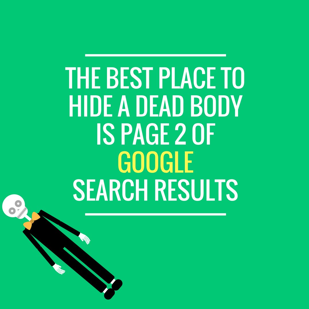 SimpleitSEO's tweet image. Where you can hide a dead body #jokeoftheday #SEO