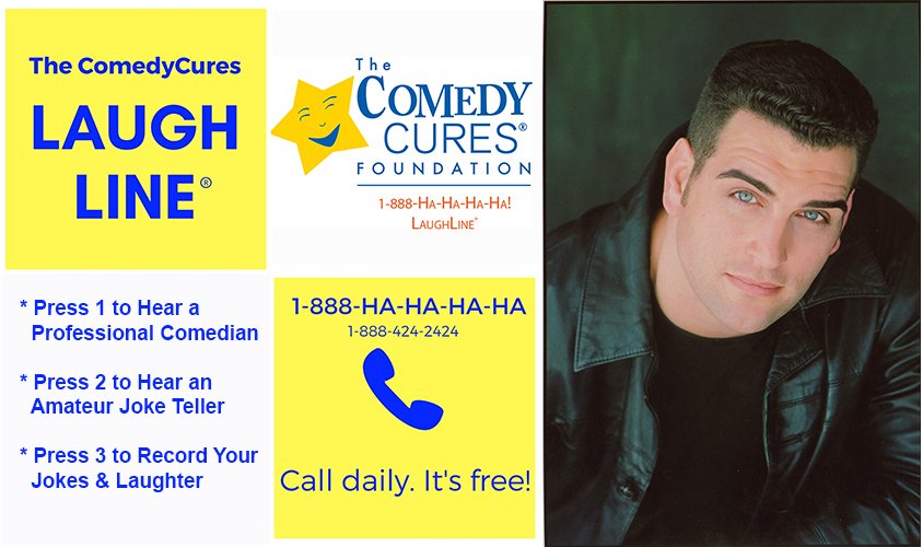 Need A #Laugh Right Now? Check out our @ComedyCures fav @BretErnst Call our #free #comedycures #LaughLine daily 1-888-HA-HA-HA-HA