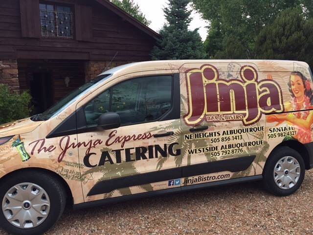 Do you need someone to cater your meeting or party? Jinja is the place.  Call us for a quote at one of our convenient locations near you.
Santa Fe 505-982-4321 
Albuquerque Westside 505-792-8776 
Albuquerque NE Heights 505-856-1413 #jinjalicious #jinjaexpress #readytoroll #g…
