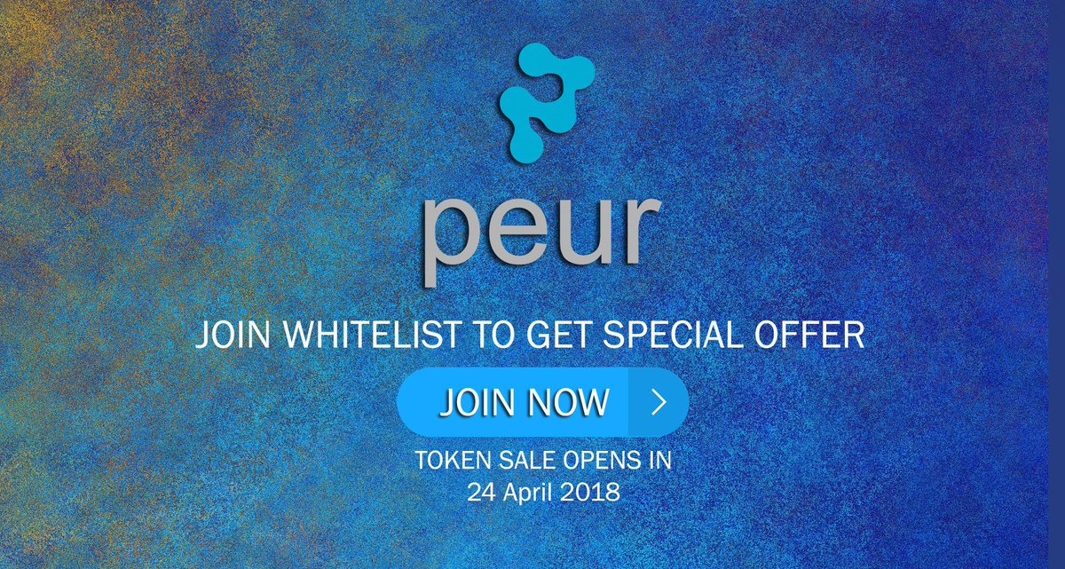 Peurtoken's tweet image. Únete al whitelist de peur.io para obtener una bonificación especial.
#peur #cryptocurrency #bitcoin #dash #litecoin #ethereum #ico #bounty #investment #blockchain #tokensale #erc20token