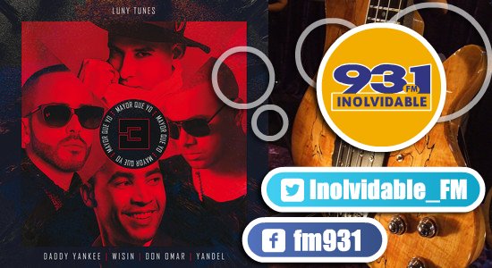 Inolvidable_FM's tweet photo. #YoEscuchoInolvidable en 🇺🇾#Uruguay🇺🇾 y tambien #MayorQueYo3 de @daddy_yankee, @DONOMAR, @yandeloficial https://t.co/tHwdbKVIZM