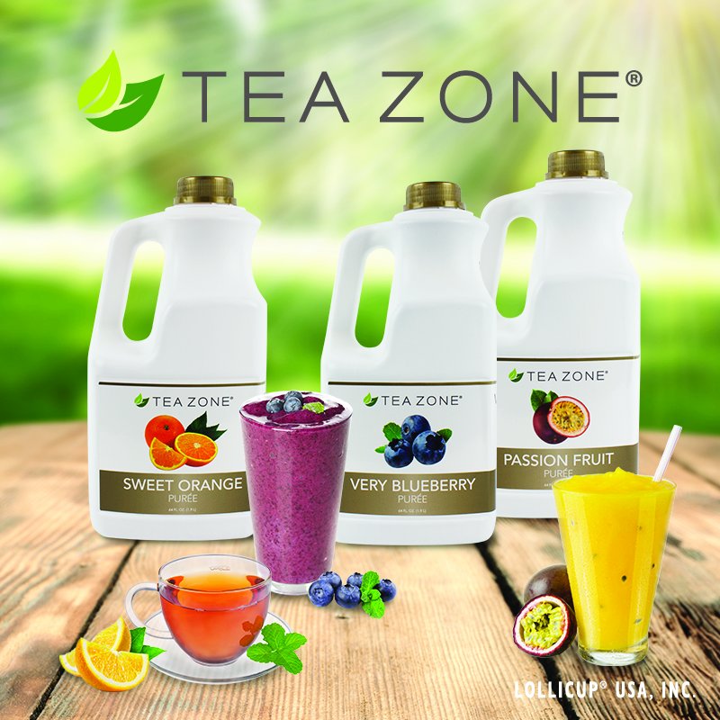 KaratbyLollicup's tweet photo. Make it "Purée-fect" with the fresh fruit flavors of Tea Zone purées!⠀
⠀
#teazone #lollicupusa #sweetorange #veryblueberry #strawberry #puree #purees #desserts #smoothies #sweets #desserts https://t.co/87MRM89XTW